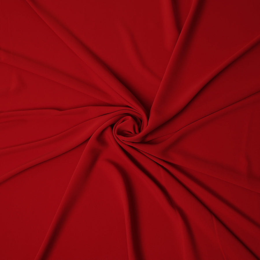 Red Stretchable Crepe Fabric 150cm | Regal Fabrics