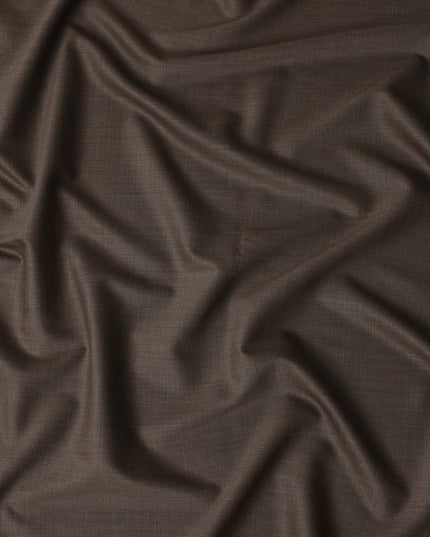 Brown Italian Wool Suiting Fabric 150cm Piece