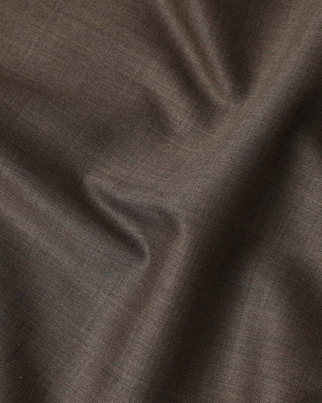 Brown Italian Wool Suiting Fabric 150cm Piece