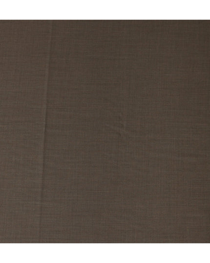 Brown Italian Wool Suiting Fabric 150cm Piece