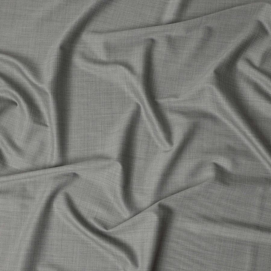 Grey Italian Wool Suiting Fabric 150cm Piece