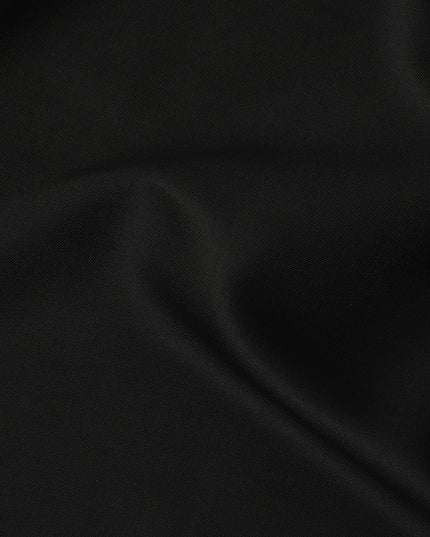 Black Italian Wool Suiting Fabric 150cm Piece