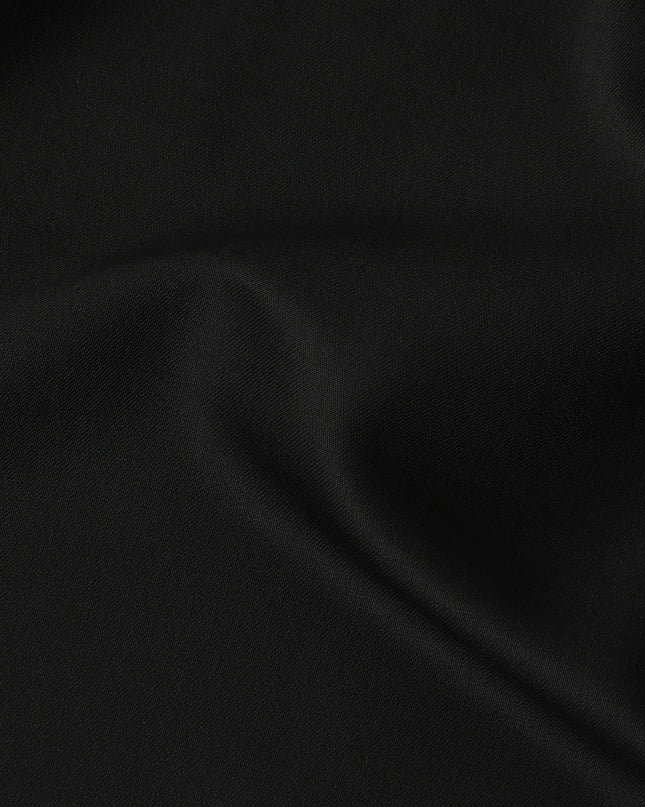 Black Italian Wool Suiting Fabric 150cm Piece
