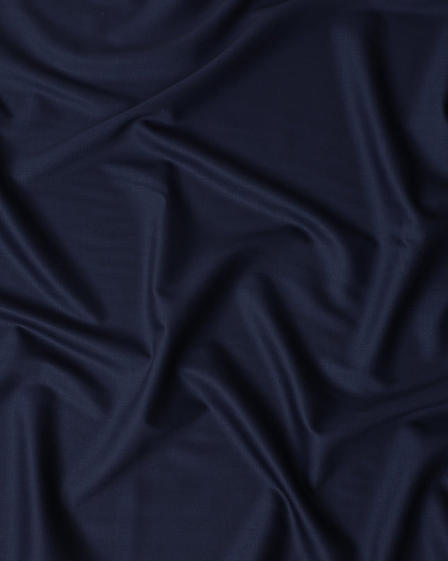 Blue Italian Wool Suiting Fabric 150cm Piece