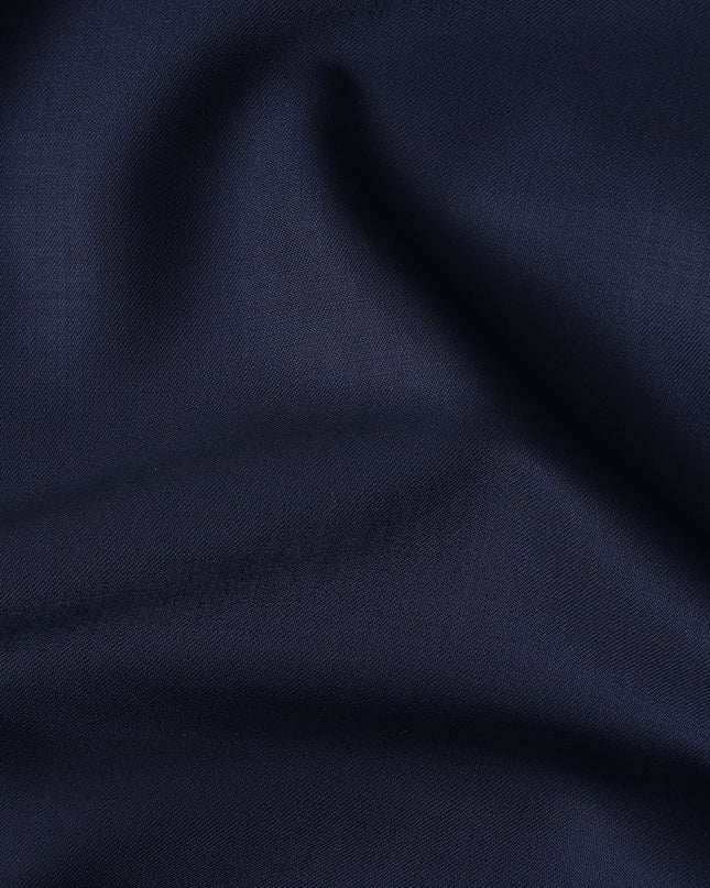 Blue Italian Wool Suiting Fabric 150cm Piece