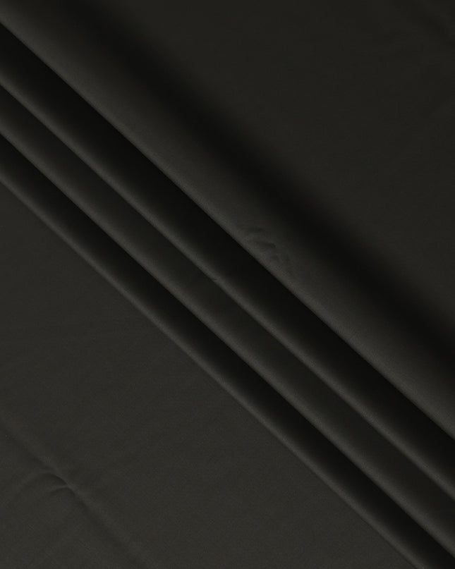 Black Italian Wool Suiting Fabric 150cm Piece