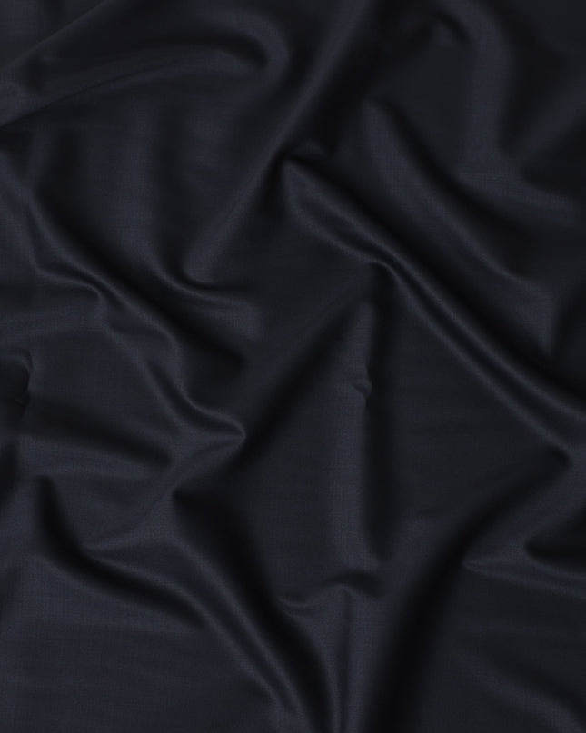 Black Italian Wool Suiting Fabric 150cm Piece