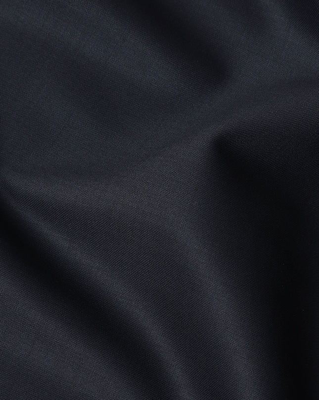 Black Italian Wool Suiting Fabric 150cm Piece