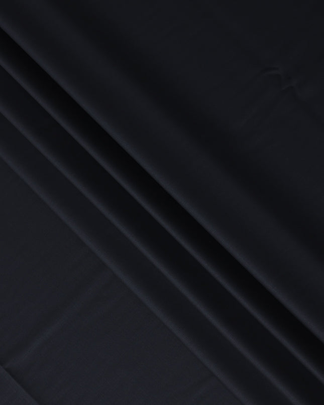Black Italian Wool Suiting Fabric 150cm Piece