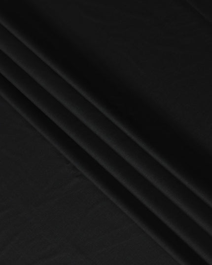Black Italian Wool Suiting Fabric 150cm Piece