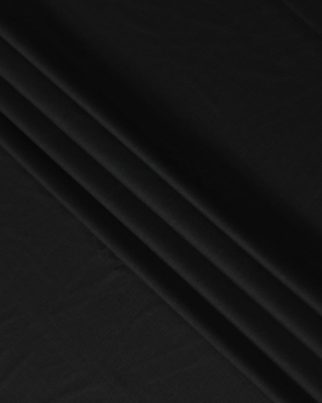 Black Italian Wool Suiting Fabric 150cm Piece