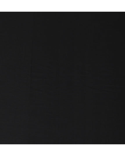 Black Italian Wool Suiting Fabric 150cm Piece