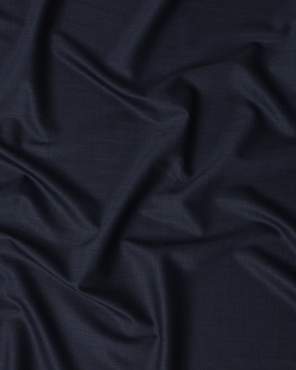 Blue Italian Wool Suiting Fabric 150cm Piece