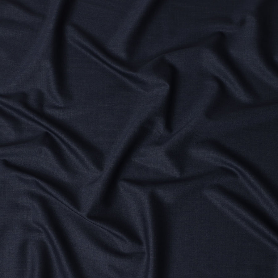 Blue Italian Wool Suiting Fabric 150cm Piece