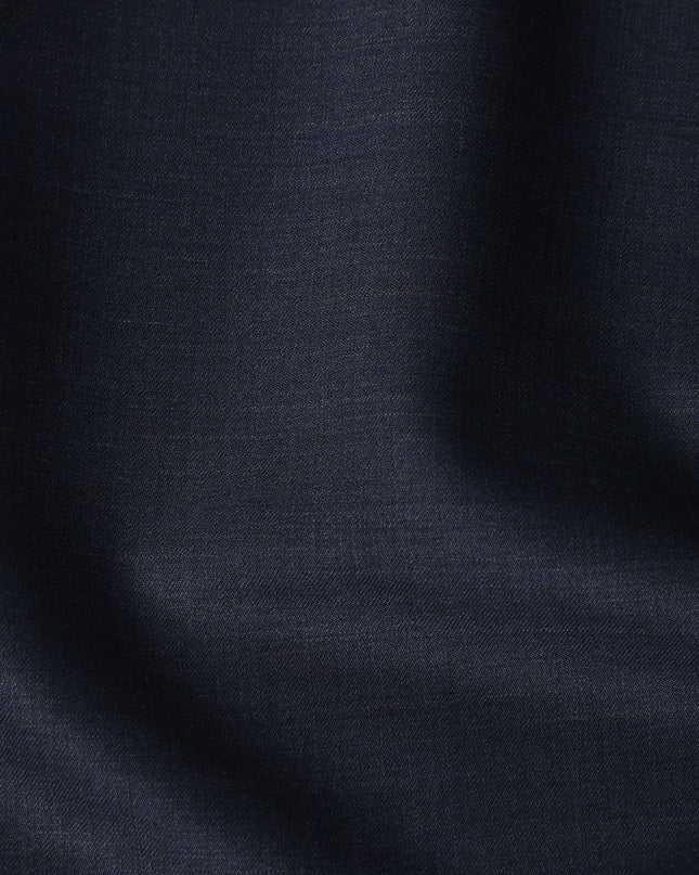 Blue Italian Wool Suiting Fabric 150cm Piece