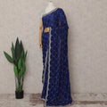 Blue Organza Saree 110cm | Regal