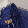 Blue Organza Saree 110cm | Regal