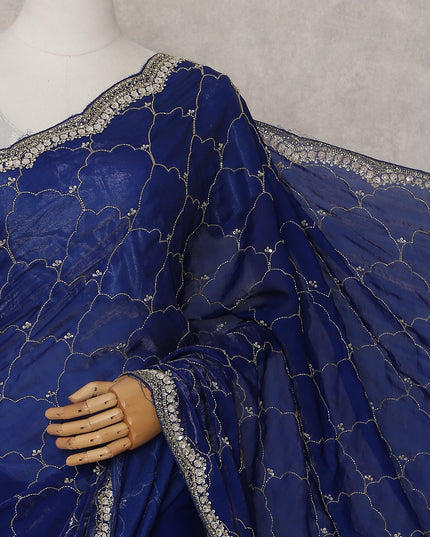 Blue Organza Saree 110cm | Regal