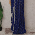 Blue Organza Saree 110cm | Regal