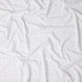 Ivory White Embroidered Cotton Voile Fabric 150cm