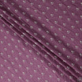 Orchid Mauve Embroidered Cotton Voile Fabric 150cm