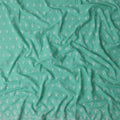 Mint Green Embroidered Cotton Voile Fabric 150cm