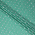 Mint Green Embroidered Cotton Voile Fabric 150cm