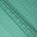 Mint Teal Green Floral Embroidered Voile 140cm India
