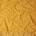 Mustard Yellow Floral Embroidered Voile 140cm India