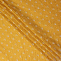 Mustard Yellow Floral Embroidered Voile 140cm India