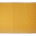 Mustard Yellow Floral Embroidered Voile 140cm India