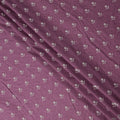 Mauve Purple Floral Embroidered Voile 140cm India