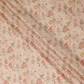 Blush Pink Botanical Floral Embroidered Voile 110cm