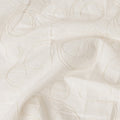 Ivory Abstract Swirl Embroidered Cotton Voile 110cm
