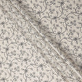 Cream Beige Embroidered Cotton Voile Fabric 110cm