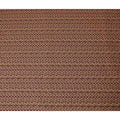 Burgundy Gold Stripe Embroidered Cotton Voile 110cm