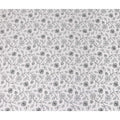 Ivory White Embroidered Cotton Voile Fabric 110cm