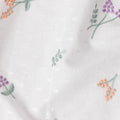 Ivory Multicolor Embroidered Cotton Voile Fabric 110cm