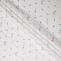 Ivory Multicolor Embroidered Cotton Voile Fabric 110cm