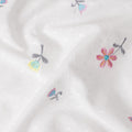 Pastel Multicolor Embroidered Cotton Voile Fabric 110cm