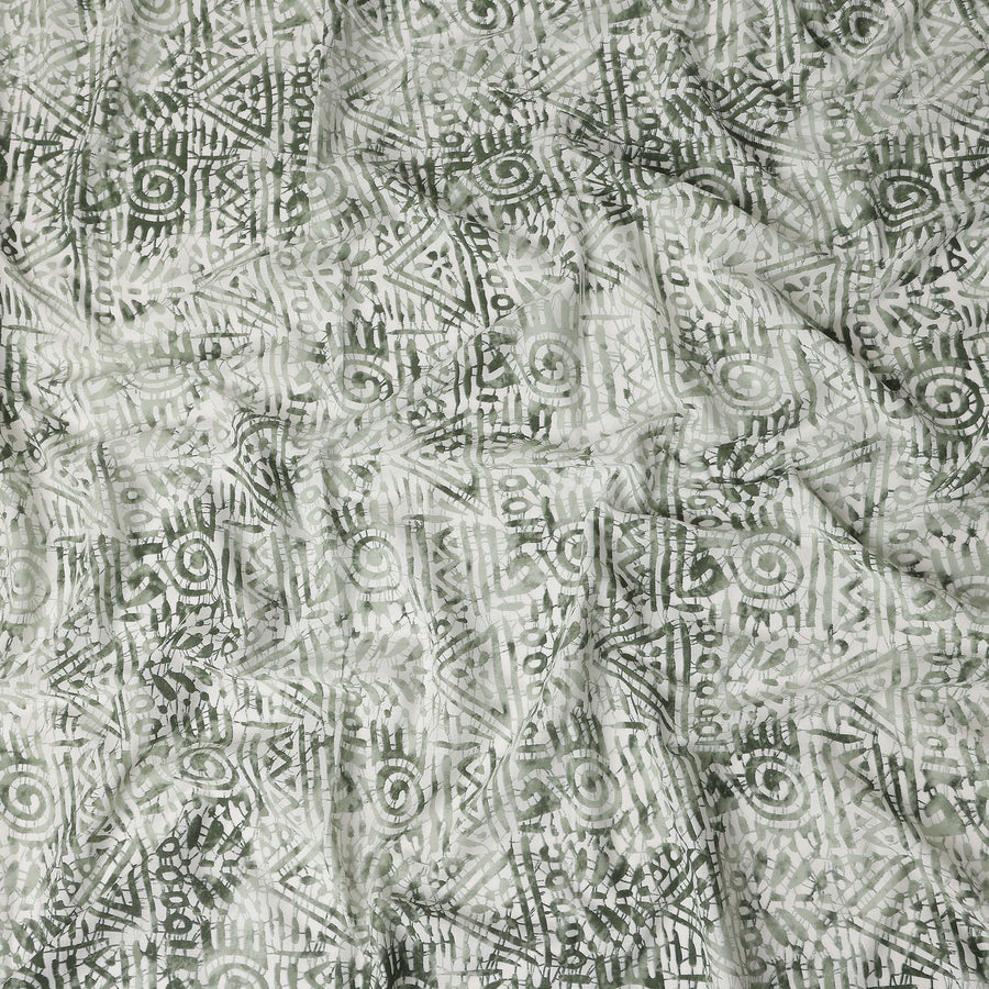 Sage Green Digital Print Lawn Fabric 110cm