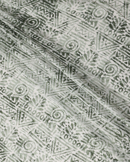 Sage Green Digital Print Lawn Fabric 110cm