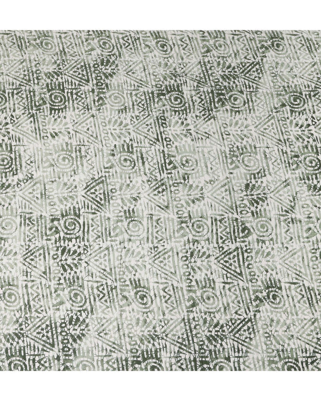 Sage Green Digital Print Lawn Fabric 110cm