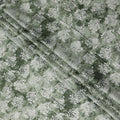 Moss Green Digital Print Lawn Fabric 110cm