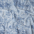 Denim Blue Digital Print Lawn Fabric 110cm