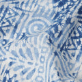 Denim Blue Digital Print Lawn Fabric 110cm