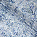 Denim Blue Digital Print Lawn Fabric 110cm