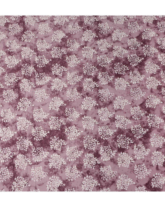 Dusty Mauve Digital Print Lawn Fabric 110cm