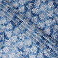 Cornflower Blue Digital Print Lawn Fabric 110cm
