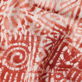 Terracotta Orange Digital Print Lawn Fabric 110cm